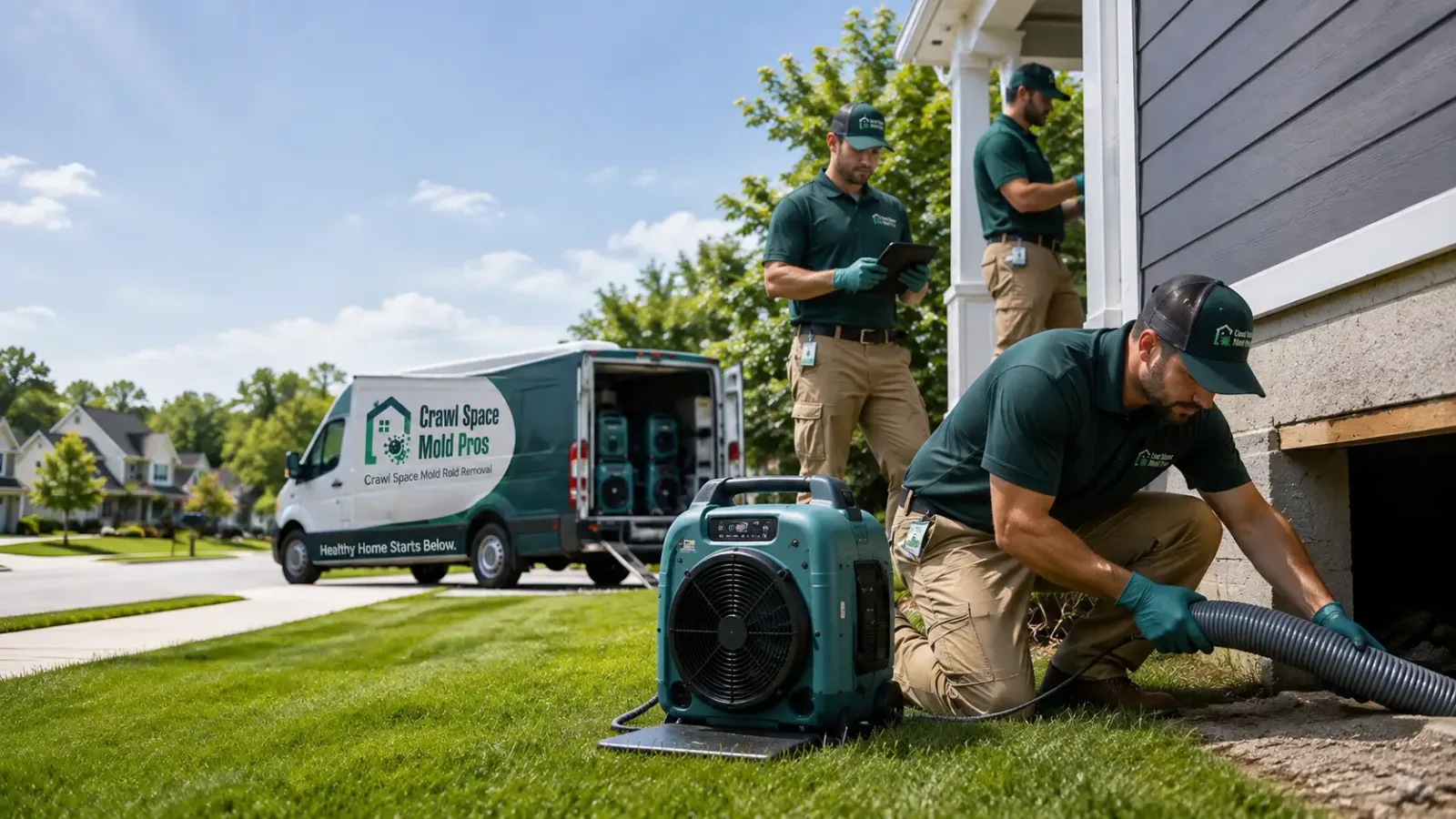 Crawl Space Mold Removal in Floris, IA